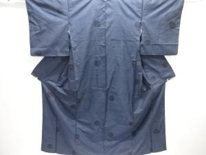 万寿菊模様織出し本場泥大島紬着物（7マルキ）